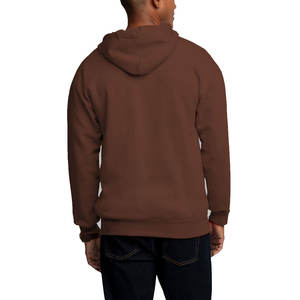 Solid High Quality 100% Cotton Eco-Friendly Winter Mens 2XL Custom Drawstring <b>Thermal</b> Hoodie Kangaroo Pocket Full Zip - Product Image 5