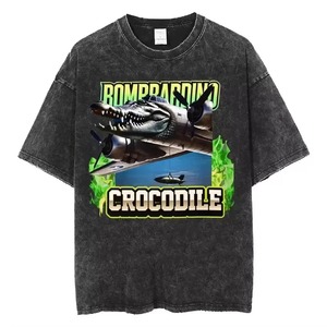 เสื้อยืดโอเวอร์ไซส์สำหรับผู้ชายผู้หญิงเสื้อยืดวินเทจทรงหลวม - Product Image 3