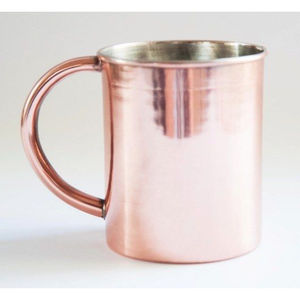 Chope à bière en cuivre pur de qualité supérieure, forme ronde, motif floral en relief, artisanat, vaisselle de bar, article cadeau au meilleur prix - Product Image 6