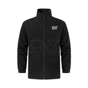 Veste polaire entièrement zippée Veste polaire d'hiver unie à col rabattu de couleur unie fabriquée au Pakistan - Product Image 1