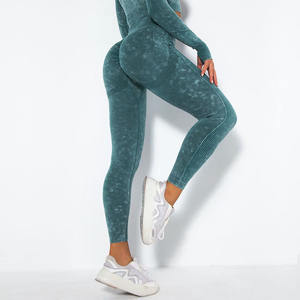 Gran oferta mujer de talla grande Scrunch Booty logotipo personalizado Push up ropa deportiva Fitness apretado entrenamiento Leggings para la venta - Product Image 3