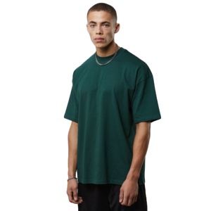 OEM meilleur prix hommes vêtements col rond coupe ample t-shirt pour hommes personnalisé imprimé logo uni à manches courtes 100% coton t-shirts 2025 - Product Image 1