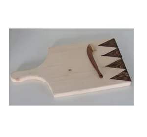 Natural Wooden Cheese Cutting Board with Cutting Tool Chopping Board for Home Hotel Restaurant Tableware <b>Used</b> Kitchens Utensils - Product Image 1