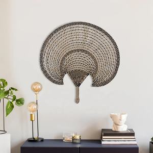 Vintage Style Natural Handmade Seagrass Elephant <b>Fan</b> <b>Wall</b> <b>Decor</b> Woven Seagrass <b>Fan</b> for <b>Wall</b> <b>Decoration</b> Handmade in Viet Nam - Product Image 2