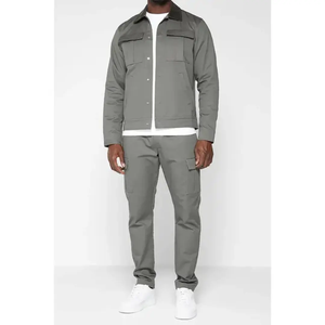 Custom Sportswear Windbreaker Jogging Suit Pantalones de chándal y Sudadera con capucha Conjunto Joggers Conjunto Running Woven Windbreaker chándal para hombre - Product Image 1