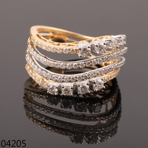 แหวนหมั้นเพชรโรสโกลด์14K สีทองสำหรับผู้หญิงใช้ได้ทั้งผู้หญิงและผู้ชายได้รับการรับรองสำหรับปาร์ตี้อินเทรนด์ที่เติบโตในห้องปฏิบัติการ - Product Image 6