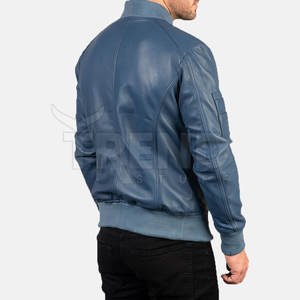 Blouson d'aviateur à capuche pour hommes, design personnalisé OEM, toile PU de haute qualité, support léger grande taille pour l'hiver, véritable non-tissé - Product Image 3