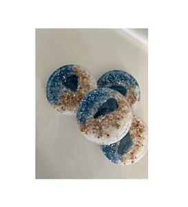 Sous-verre en résine de style bohème, fait à la main, charme pour la décoration artistique de la maison, élégant, moderne, durable, réutilisable, 5 mm - Product Image 6