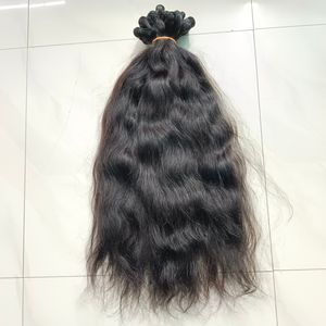 100 pour cent de vrais cheveux humains indiens naturels bouclés de qualité 12a paquets de cheveux humains vierges de qualité supérieure doux et durables - Product Image 3