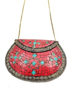 Sac à main en mosaïque classique de haute qualité avec un motif artistique audacieux pour une tenue traditionnelle et culturelle au prix le plus bas - Product Image 6