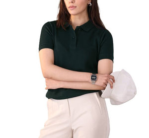 เสื้อโปโลผู้หญิงแบบคลาสสิก ปี 2025 ขายส่งราคาดีที่สุด เสื้อโปโลเรียบๆ รับสกรีนโลโก้ เสื้อโปโลสำหรับออกกำลังกายผู้หญิง - Product Image 5
