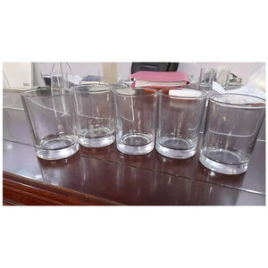 Cylindres de bougies en verre faits à la main, cadeaux décoratifs en gros, disponibles à un prix raisonnable - Product Image 5