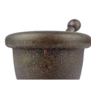 Mortero y mortero pequeño de latón puro hecho a mano con utensilios de cocina de plástico de diseño exquisito y tarea de cocina a bajo precio - Product Image 6