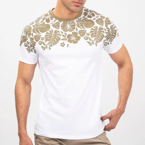 Nuevo Diseño De Camisetas básicas de manga corta de algodón de verano, camiseta gráfica de ajuste de gran tamaño para hombre con serigrafía personalizada, camisetas para hombre - Product Image 2