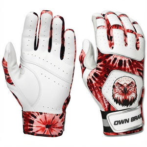 Gants de frappe personnalisés à prix de gros, imprimés sur mesure, pour équipes de baseball et de softball, avec logo personnalisé et protège-poignet - Product Image 2