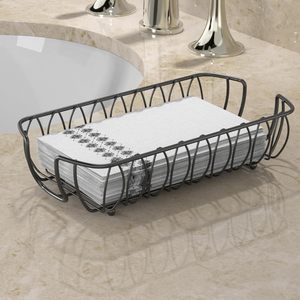 Porte-serviettes noir porte-serviettes en papier porte-serviettes pour table, salle de bain porte-serviettes cuisine Restaurant hôtel - Product Image 6