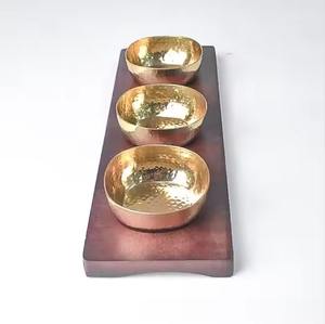 Bol de dattes en bois antique avec couvercle en bois pour servir les dattes, les noix et les desserts cadeaux de pendaison de crémaillère - Product Image 4