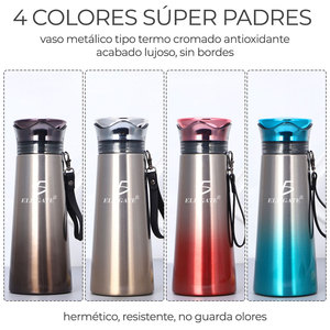 Elegant 450ml Double Wall Thermal Glass Modern Stainless Steel Thermos for Travel <b>Hot</b> <b>Cold</b> Vacuum Insulation Available 3L 5L - Product Image 2