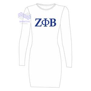Zeta Phi Beta Sorority Dress para mujer Casual hasta la rodilla - Product Image 1