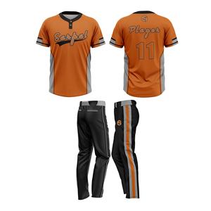 Maillots de baseball à boutons deux tons en maille vintage unie vierge uniforme de baseball personnalisé 81 - Product Image 3