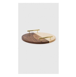 Plateaux en bois naturel de service en vrac en gros de style vintage pour la décoration et les cadeaux de fête pour l'exportation depuis l'Inde - Product Image 3