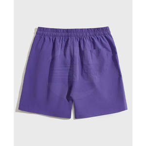 Shorts de sport pour hommes de haute qualité, décontractés, taille mi-haute, fermeture élastique, respirants, avec poches, meilleur prix de gros, en coton teint uni - Product Image 2