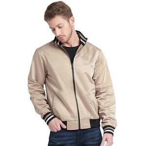 Chaqueta Bomber de Color Sólido de Corte Clásico Premium para Hombre, Capucha Extraíble de Peso Medio, Acolchada, Cremallera Completa, Cuello Alto, Lana Activa Unisex - Product Image 1