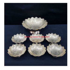 Juego de 7 piezas de grabado dorado, cuenco para chocolates, estilo árabe para chocolate/frutas secas/aperitivos/frutas, muestra gratis - Product Image 5