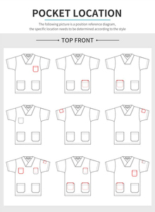 2024 logo personnalisé tissé imperméable spandex infirmière hôpital gommages costume hauts ensembles de soins infirmiers uniformes d'hôpital médical pour les femmes - Product Image 4