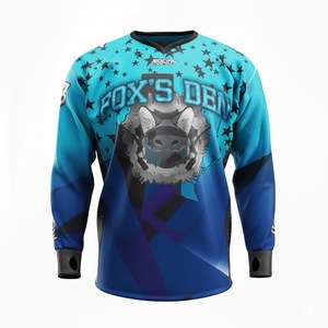 Custom Printed Paintball Jersey Men's Breathable Athletic Shirt Long Sleeve Elbow Pads Cotton Blend Mesh High Quality Outdoor - Product Image 1