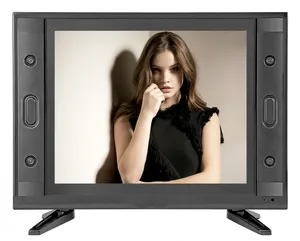 Súper barato 15 17 19 22 24 pulgadas LCD LED TV ventas en África tamaño pequeño fábrica OEM DC12V televisores inteligentes