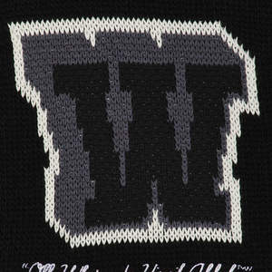 Chaqueta Universitaria Personalizada de Estilo Urbano con Parche Gráfico, Suéter Letterman de Punto con Bordado Intarsia - Product Image 4