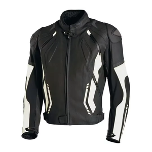 Venta caliente nueva moda de los hombres impermeable de cuero genuino chaqueta de la motocicleta personalizada chaqueta de la motocicleta para el invierno - Product Image 1