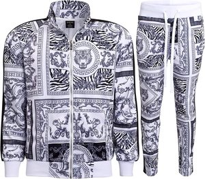 New Premium Quality Polyester Unisex Track Sweat Suit 2 Piece Hoodie Jogger Set Custom Winter <b>Plain</b> Men Sublimated <b>Tracksuit</b> - Product Image 1