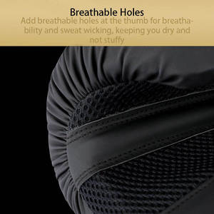 Gants de boxe respirants avec doublure anti-humidité pour les longues séances d'entraînement en salle, les combats d'entraînement, les sacs de frappe et les séances de boxe - Product Image 6