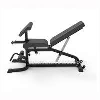 Banc de musculation multifonctionnel CANXU pour salle de sport, banc de presse réglable avec extension pour soulevé de cuisse, en tube d'acier