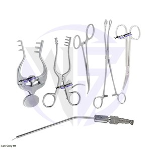 Kit neuroquirúrgico de laminectomía, juego de instrumentos de cirugía, completo de acero inoxidable de alta calidad, reutilizable y esterilizable disponible - Product Image 2