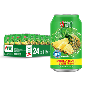 เครื่องดื่มน้ำผลไม้รสสับปะรดธรรมชาติ 330 มล. บรรจุขวด ผลิตแบบ OEM ODM รับผลิตเครื่องดื่มฉลากส่วนตัว - Product Image 2