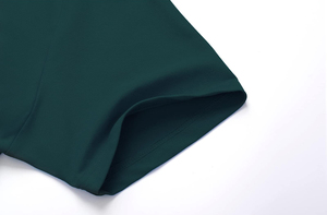 Camiseta Deportiva Personalizada para Hombre, Corte Ajustado, Manga Corta, Cierre de Cremallera, Color Sólido, Secado Rápido, Tejido de Punto, 100% Poliéster, Diseño con Logotipo Frontal - Product Image 4