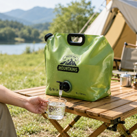 Sac à eau pliable avec logo personnalisé, conteneur de stockage d'eau portable pliable pour le camping et les situations d'urgence