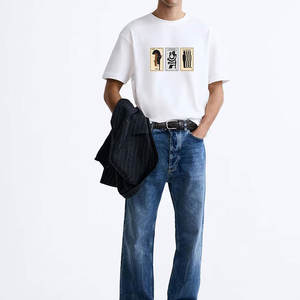 Logo personnalisé Sportswear hommes marque privée imprimé été hommes t-shirt et imprimé - Product Image 4