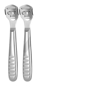 Kit complet de rasoirs anti-callosités – Têtes de lime à pieds – Manche en acier premium pour une élimination efficace des peaux dures - Product Image 1