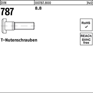 DIN 787 12 M 12 X 100 8.8 สกรูร่องตัวที แพ็ค 10 ชิ้น - Product Image 1