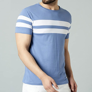 Men T Shirt Men Customized Breathable <b>Round</b> Neck Cotton Spandex Fitness custom design Sports Men T Shirt - Product Image 3