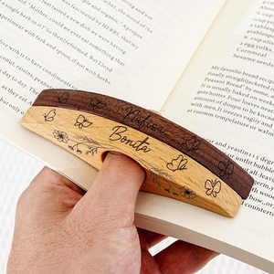 Separador de Páginas de Madera Natural Pulida y Duradera para Libros, Ligero, Ayuda para la Lectura para Estudiantes, Maestros y Lectores Ávidos AZ - Product Image 3