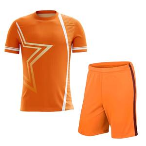 Conjunto de Camiseta de Fútbol Unisex de Alta Calidad, Transpirable y de Secado Rápido, Sublimación Personalizada, 100% Poliéster, Ropa Deportiva Antibacteriana para Equipos - Product Image 1
