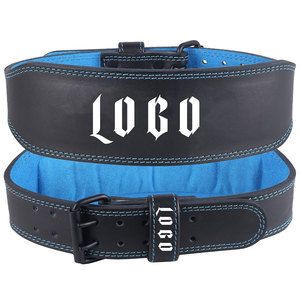 2025 nueva llegada personalizada de cuero de vaca de cuero genuino cintura protectora cinturón de levantamiento de pesas gimnasio cuero cinturón de levantamiento de pesas - Product Image 1