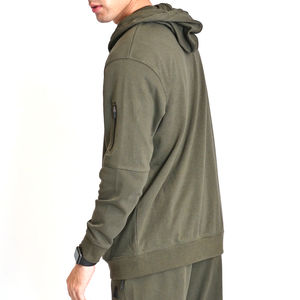 Sudadera con capucha de gran tamaño de algodón 100% de alta calidad para hombre, jersey de rizo grueso con hombros caídos personalizado, ropa cómoda transpirable - Product Image 2