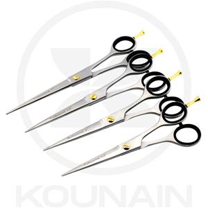 Ciseaux de coiffeur professionnels KOUNAIN, lame micro-dentelée en acier inoxydable 420, pour droitiers, pour étudiants et usage domestique - Product Image 3