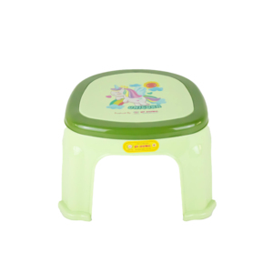 Stackable Kids PP Plastic Low <b>Stool</b> with Cartoon Unicorn Print Heavy Duty Small Square Toddler <b>Step</b> <b>Stool</b> <b>for</b> Bathroom Preschool - Product Image 1